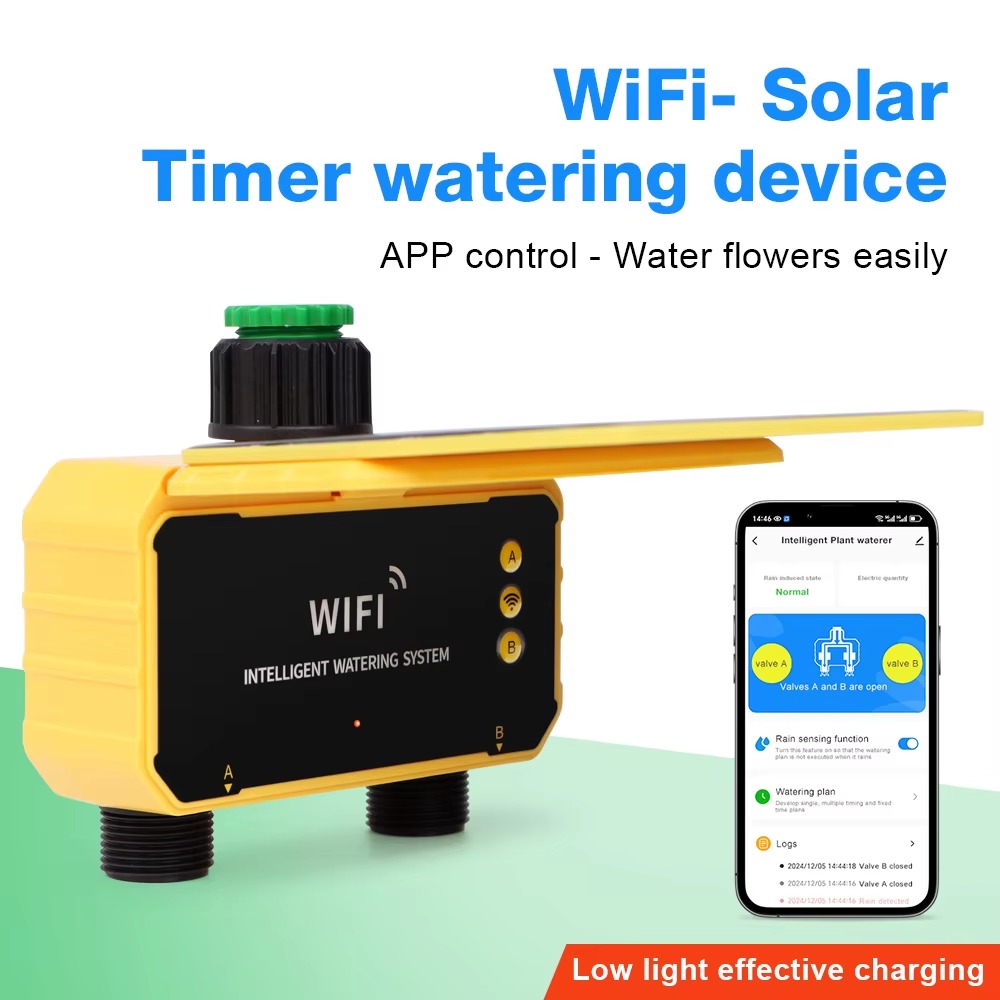 Smart Garden Tools - وحدة تحكم بالري بالطاقة الشمسية مع