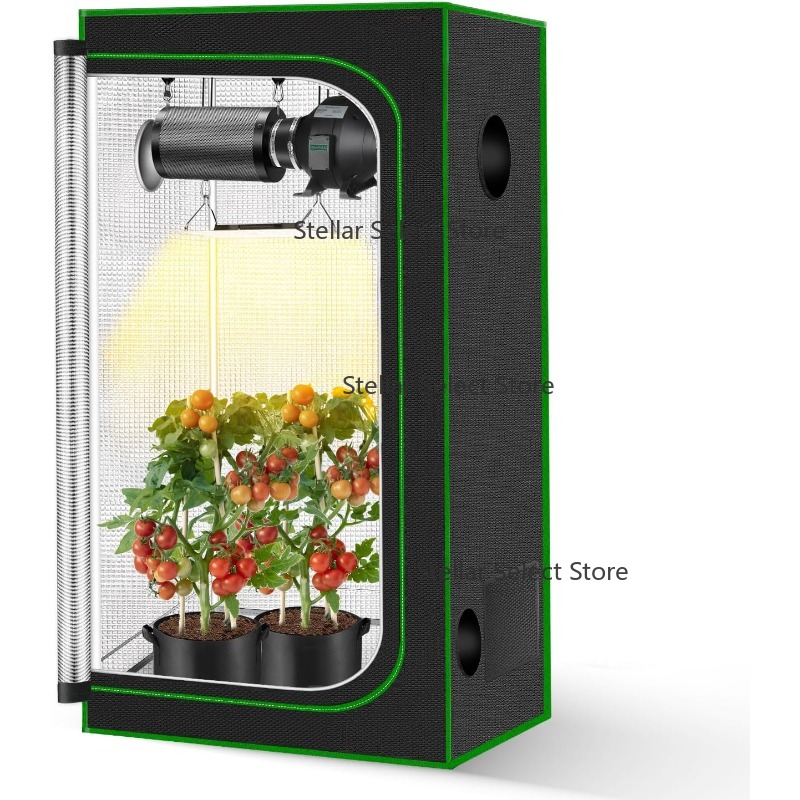 Grow Tent Complete Kit - مجموعة دفيئة داخلية كبيرة، خيمة زراعة