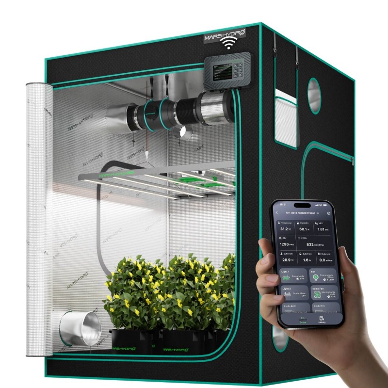 Grow Tent Complete Kit - 480 واط 4x4ft 120x120 سنتيمتر FC4800