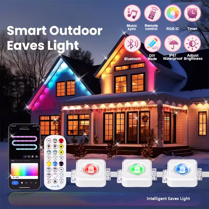Smart Led Garden - 150ft 100ft 50ft أضواء خارجية دائمة