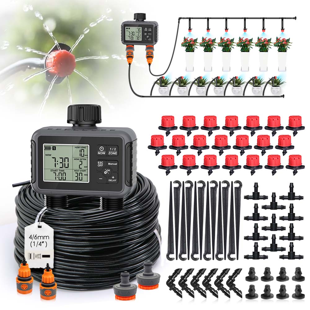 Smart Garden Tools - جهاز توقيت ري الحدائق بشاشة LCD