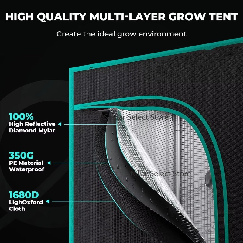 مجموعة دفيئة داخلية كبيرة، خيم - مراجعة Grow Tent Complete Kit وسعره