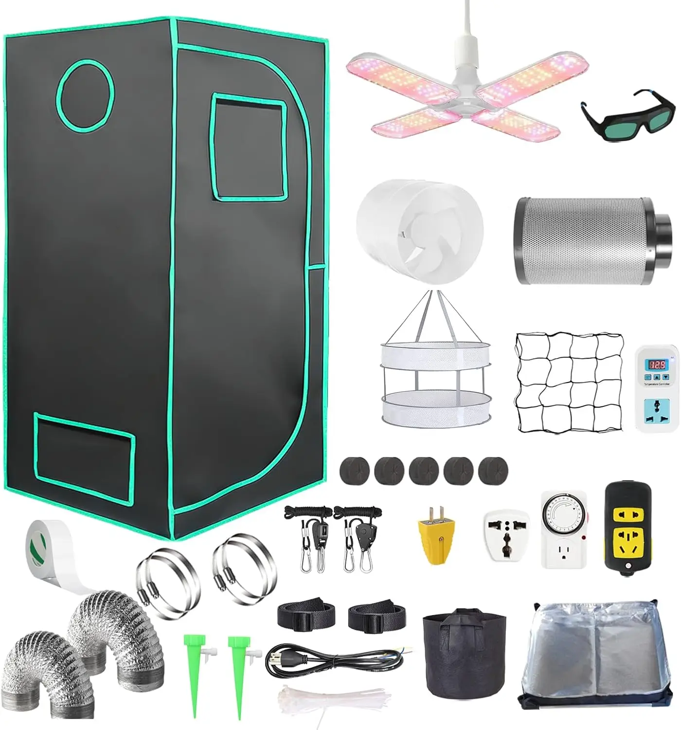 نظام كامل لخيمة الزراعة الداخل - مراجعة Grow Tent Complete Kit وسعره
