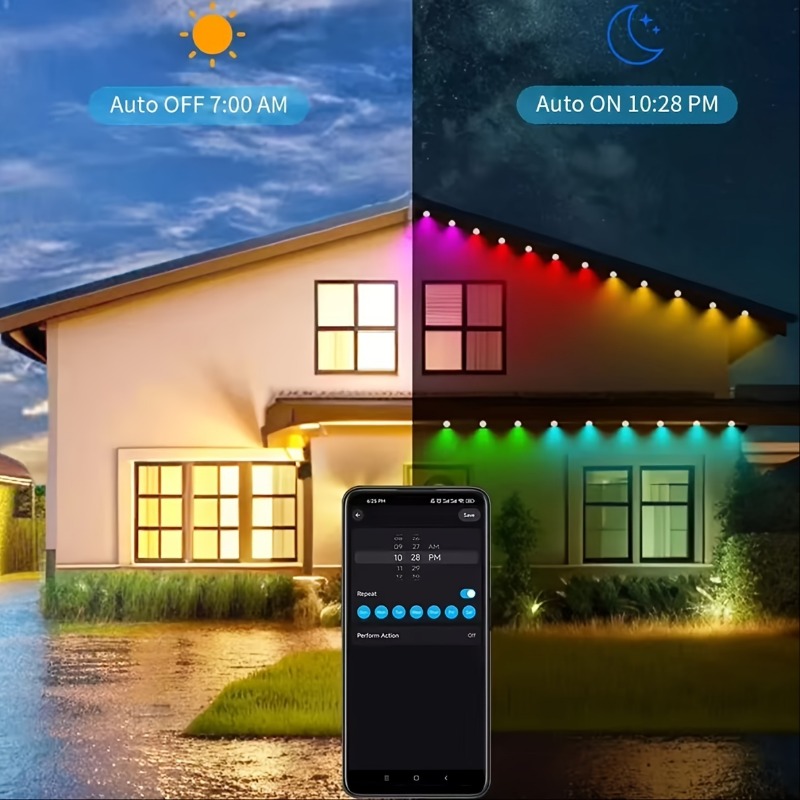 150ft 100ft 50ft أضواء خارجية  - مراجعة Smart Led Garden وسعره