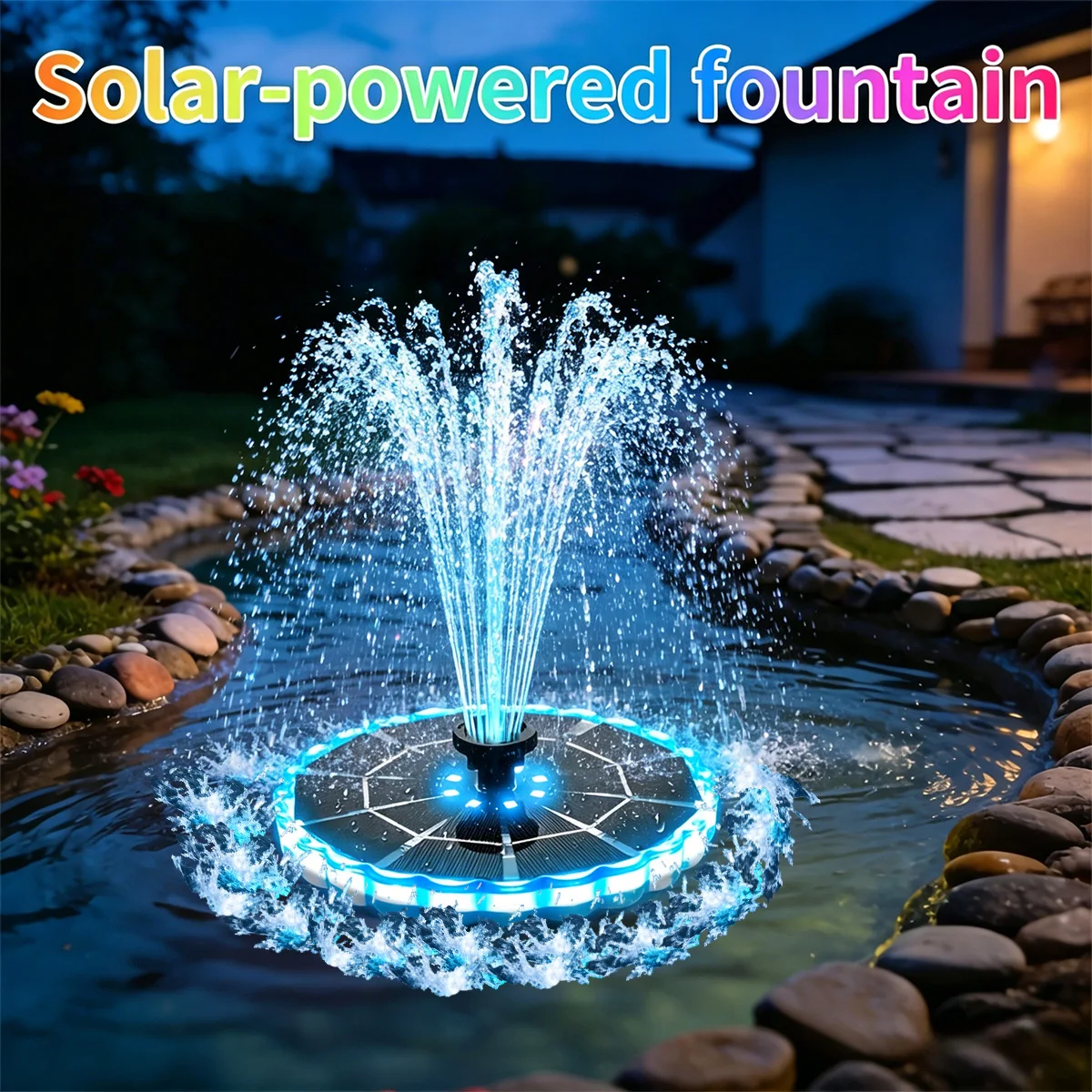 نافورة شمسية خارجية 3.5 واط لل - مراجعة Smart Garden Lighting System وسعره