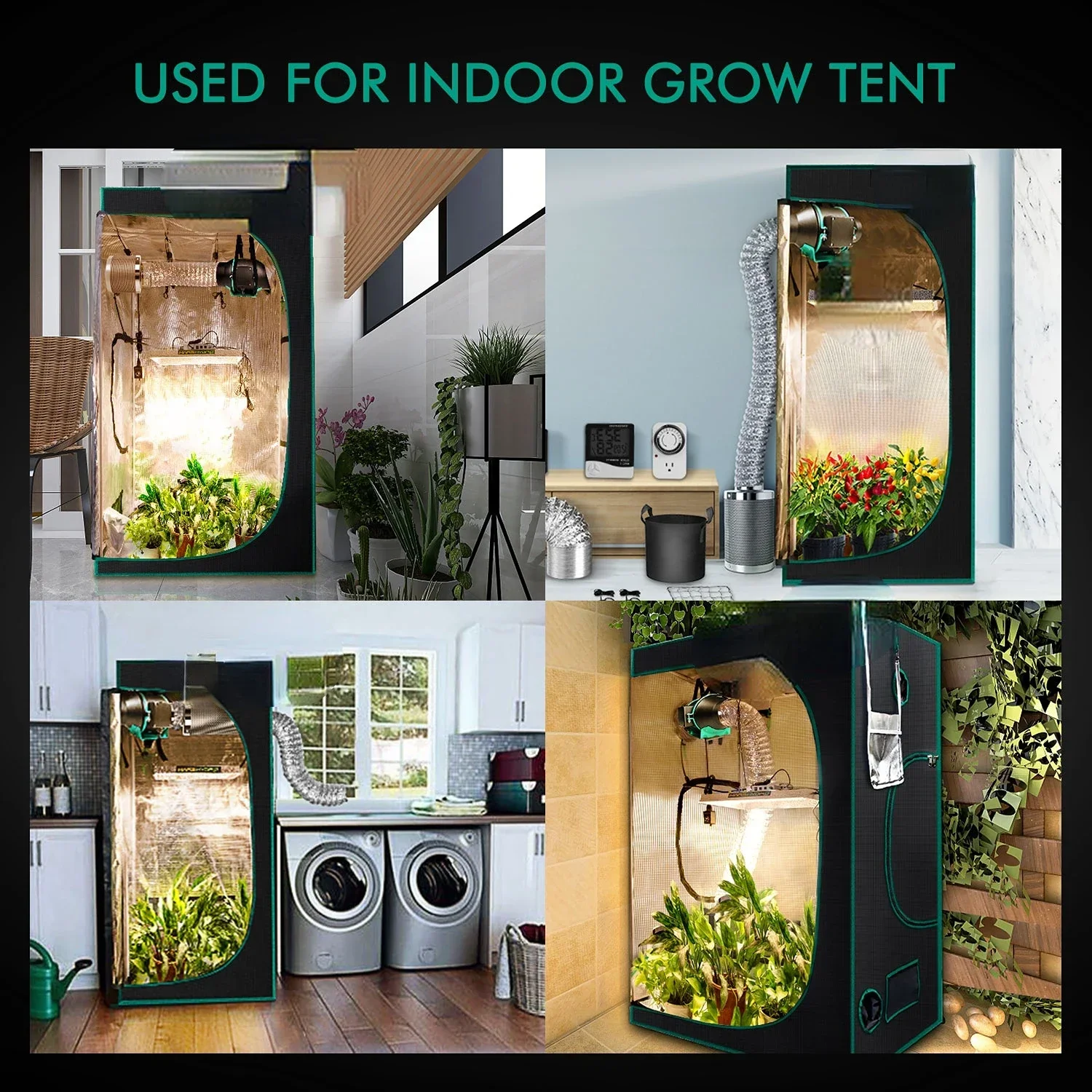 للمبيعات الساخنة مروحة الحث ال - مراجعة Grow Tent Complete Kit وسعره