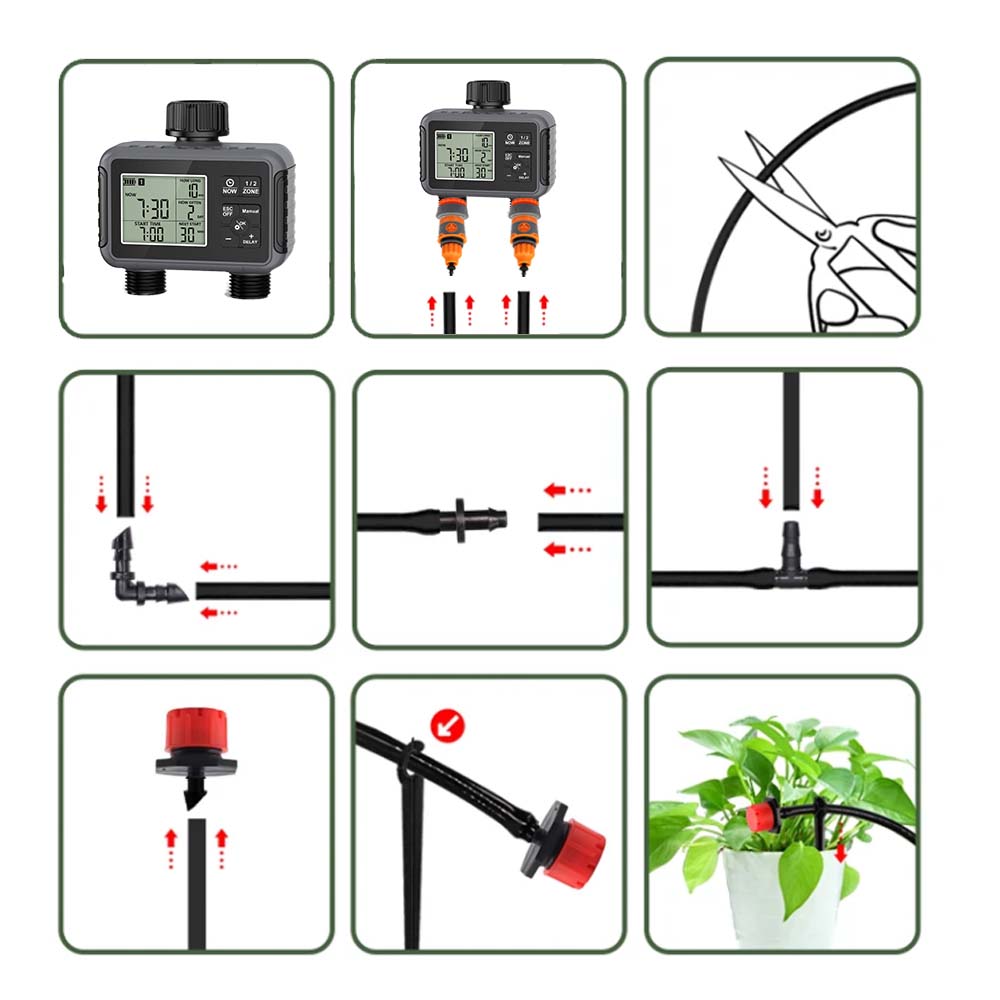 جهاز توقيت ري الحدائق بشاشة LC - مراجعة Smart Garden Tools وسعره